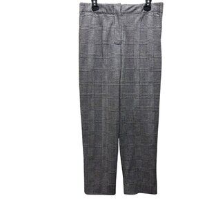 Jason Wu Collective Womens Plaid Trousers Size 12 Black & White